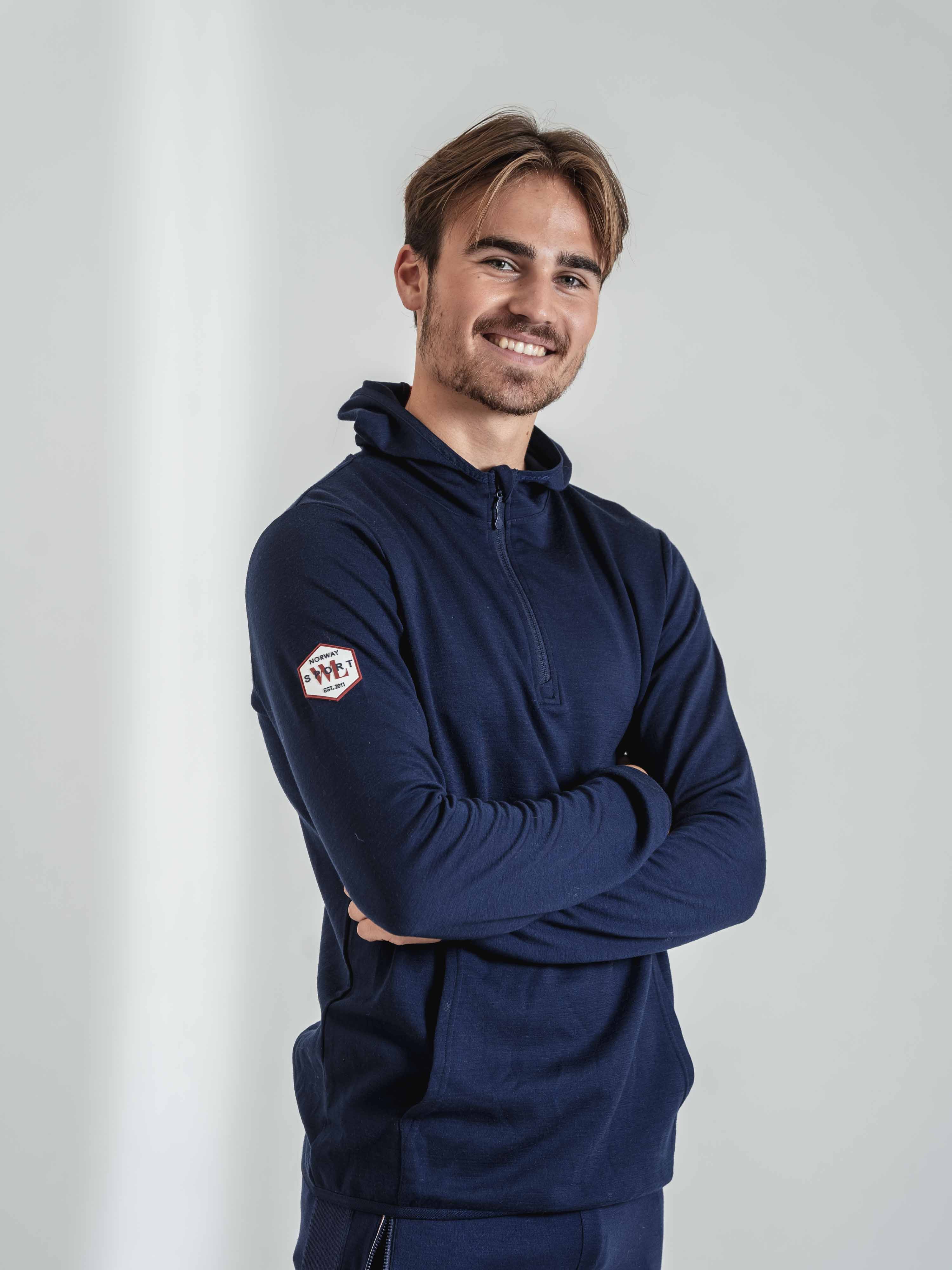 Haukelifjell Wool Top With Hood Blue